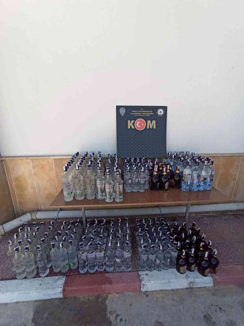 Nazilli’de 248 şişe sahte alkol ele geçirildi
