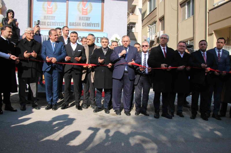 Hatay Basın Cemiyeti binası törenle açıldı
