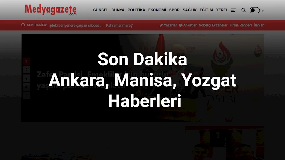 Tüm Güncel ve Yerel Haberler Medya Gazete İçeriklerinde