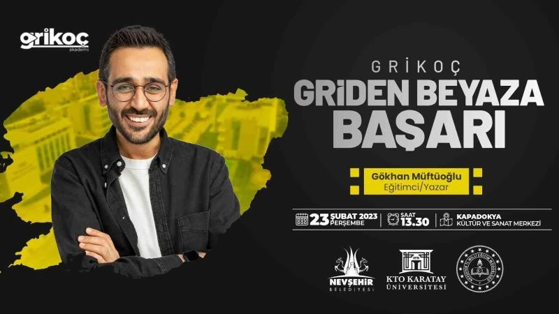 YKS adayları Gri Koç Gökhan Müftüoğlu ile buluşuyor
