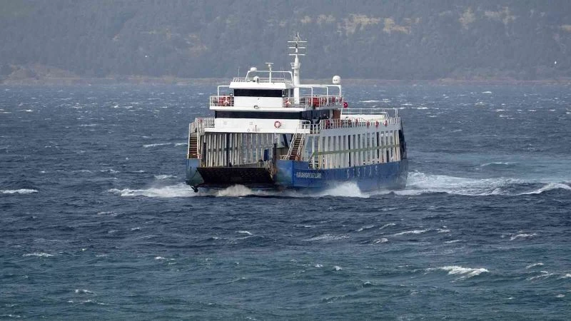 Çanakkale-Eceabat hattında saat 16.00’daki feribot seferi karşılıklı olarak iptal edildi
