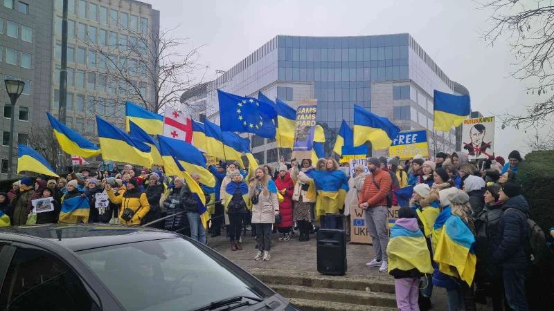 Ukraynalılardan Brüksel’de 