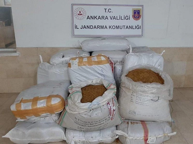 Ankara’da 500 kilogram kıyılmış tütün ele geçirildi
