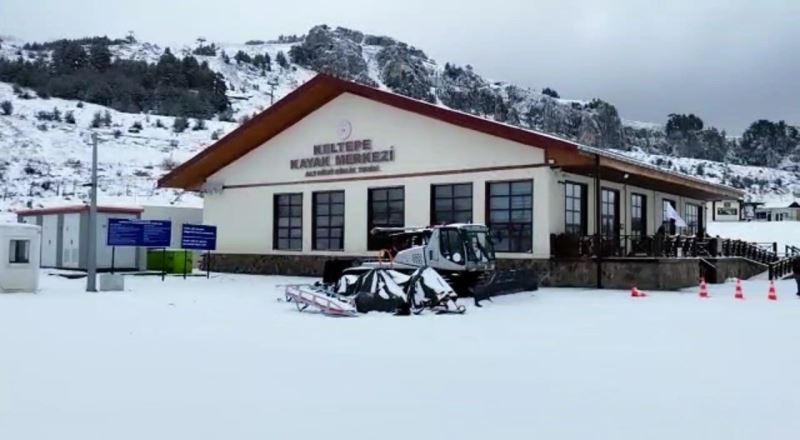 Keltepe Kayak Merkezi beyaz örtüyle kaplandı
