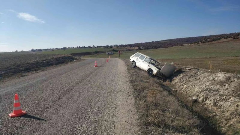 Kazada evli çift hafif yaralandı
