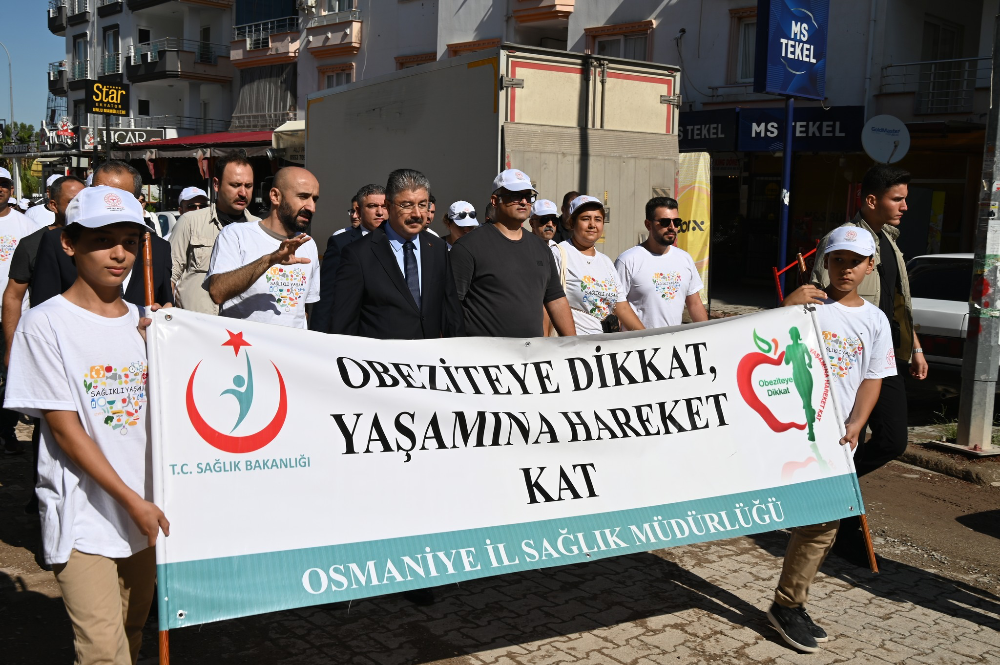 Osmaniye’de, Sağlıklı Beslenme ve Hareketli Yaşam Yürüyüşü