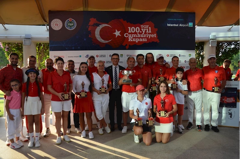 Türkiye Golf Federasyonu 100. Yıl Cumhuriyet Kupası sona erdi