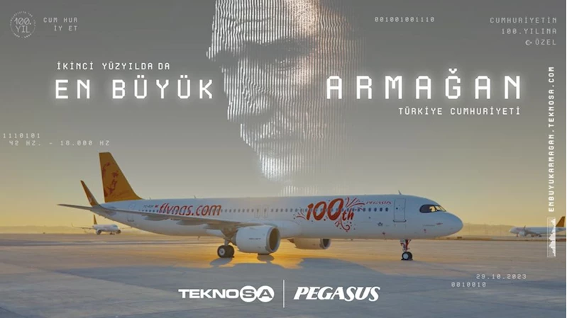 Pegasus yolcularına Atatürk