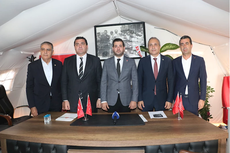CHP Genel Başkan Yardımcıları Özçağdaş, Karasu ve Adem, Hatay