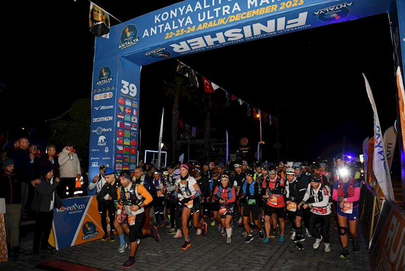 Uluslararası düzenlenen Antalya Ultra Maratonu başladı