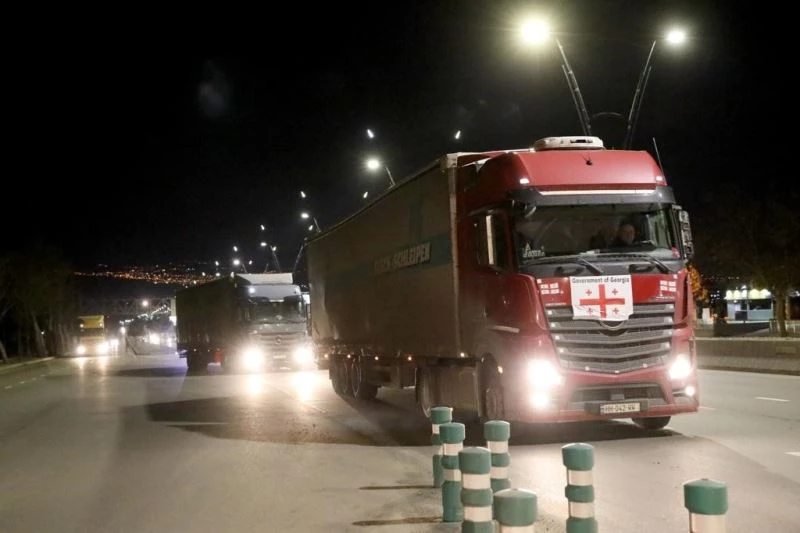 Gürcistan’dan Türkiye’ye 100 tondan fazla insani yardım
