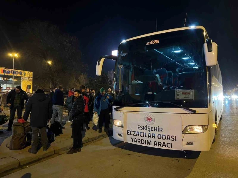 Eskişehir Eczacılar Odası’nın deprem bölgelerine ilaç temini devam ediyor
