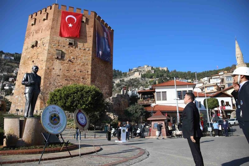 Atatürk’ün Alanya’ya gelişinin 88. yıl dönümü kutlandı
