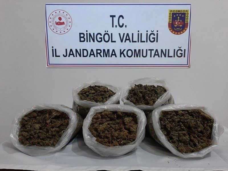 Bingöl’de 3 kilo esrar ele geçirildi: 2 gözaltı
