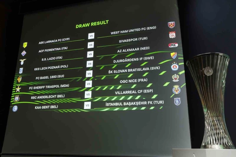UEFA Avrupa Konferans Ligi’nde Başakşehir ve Sivasspor’un rakipleri belli oldu
