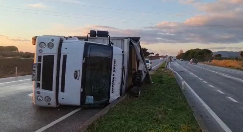 Tır şoförü kazadan hemen sonra araçtan böyle çıktı
