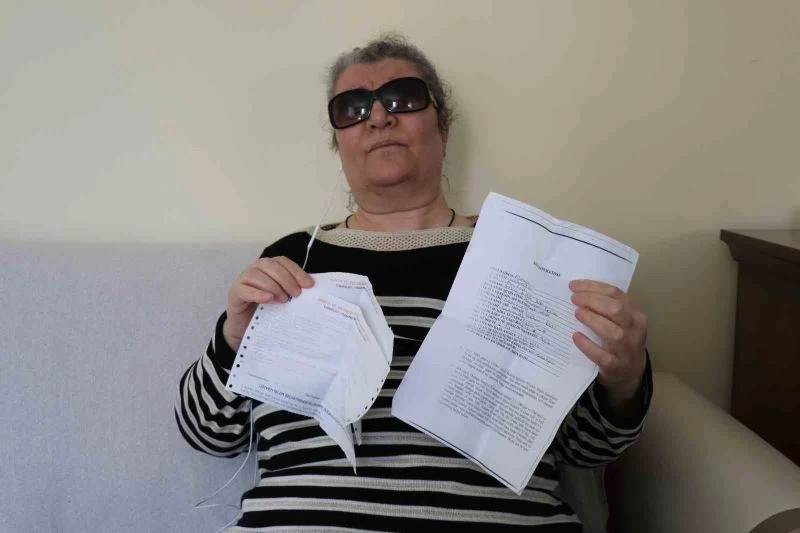 Görme engelli kadının elden verdiği 7 yıllık kirasını yok sayıp icraya verdi
