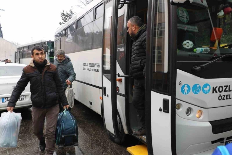 Zonguldak’tan maden işçileri deprem bölgesine hareket etti
