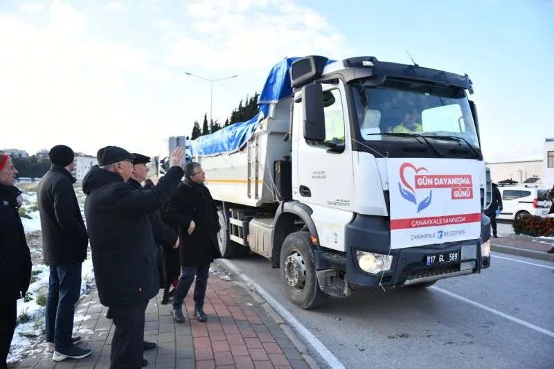 Yardımlar Çanakkale’den yola çıktı
