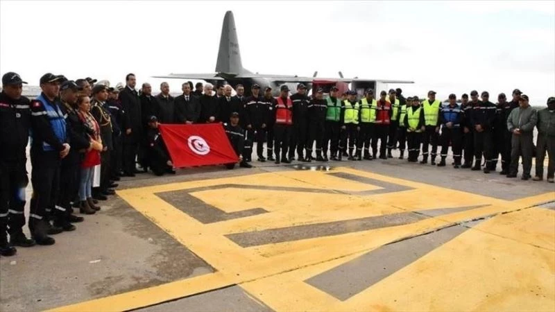 Venezuela ve Tunus’tan Türkiye’ye yardım ekipleri
