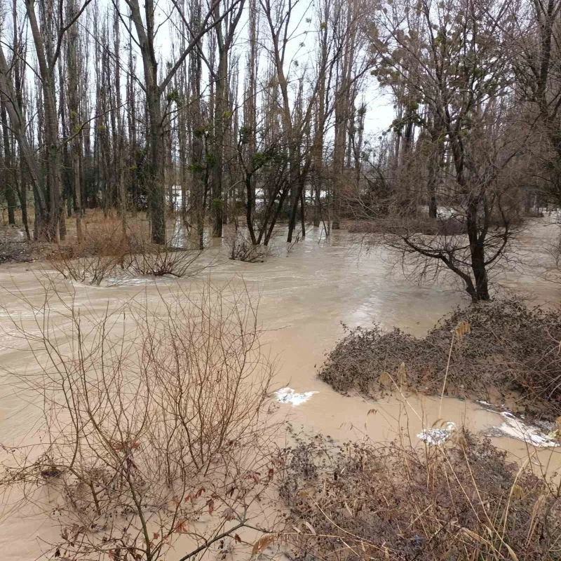 2 gündür devam eden yağışlar Gediz Çayı’nı taşırdı
