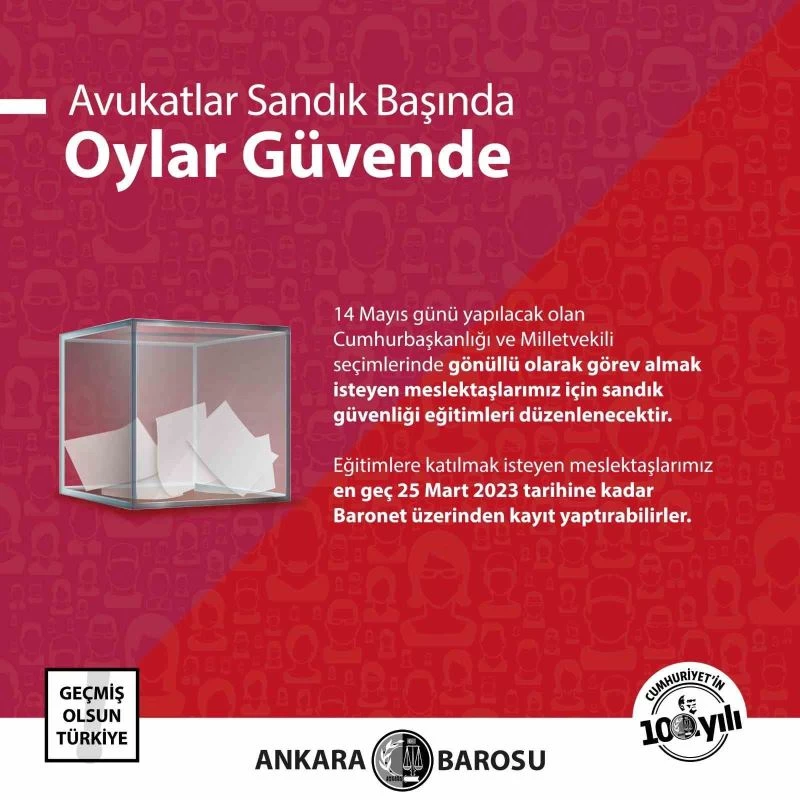 Ankara Barosu’ndan avukatlara 