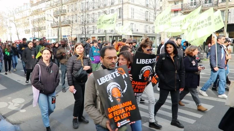 Fransa’da göç yasası protesto edildi
