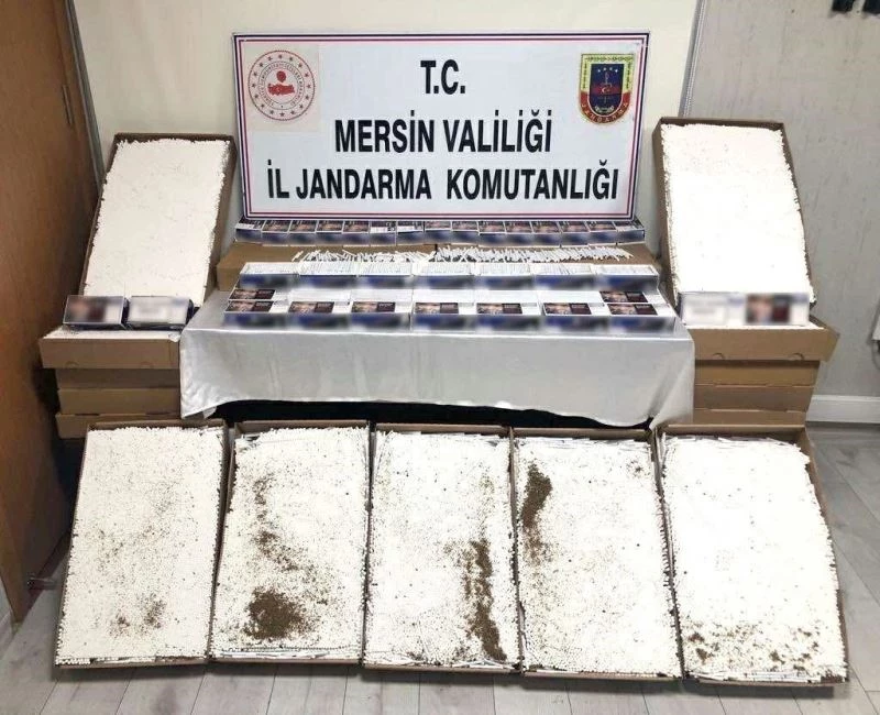 Mersin’de 110 bin adet kaçak makaron ele geçirildi
