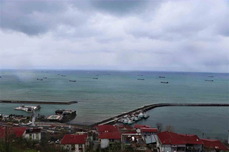 50’ye yakın gemi Samsun açıklarında sıra bekliyor

