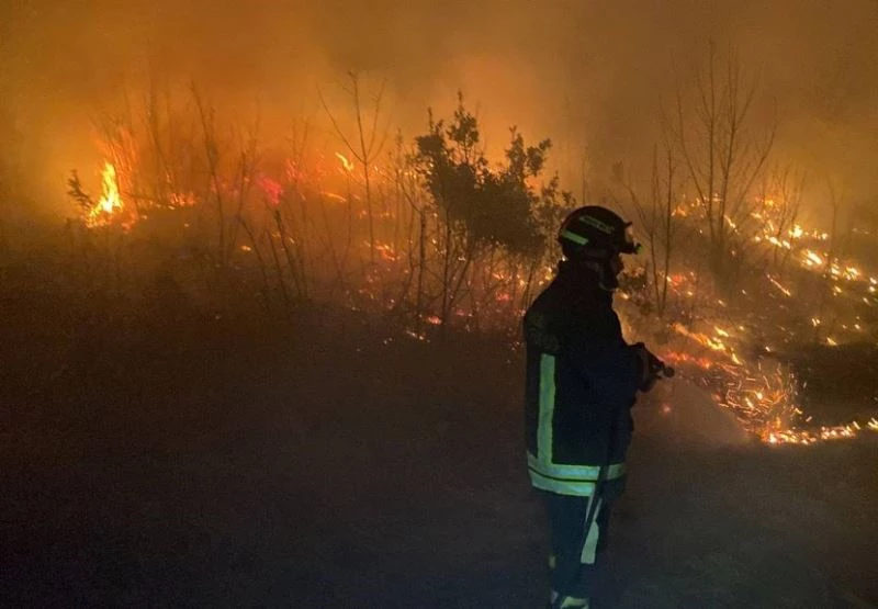İtalya’da orman yangını: Alevler evlere yaklaştı
