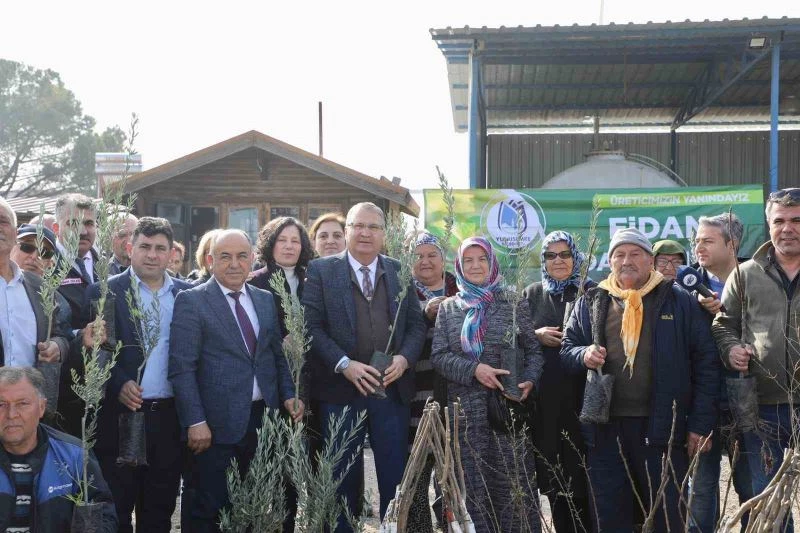 Yunusemre Belediyesi üreticisine 35 bin fidan dağıttı
