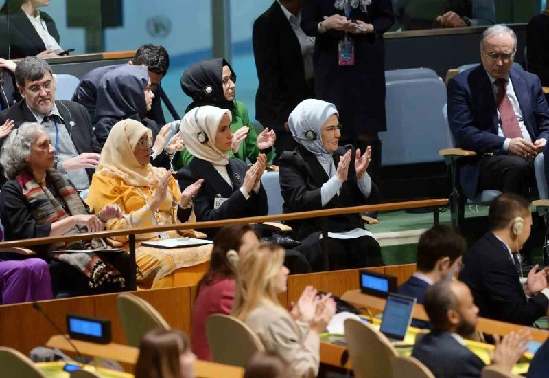 Emine Erdoğan ve Guterres, BM’de deprem için kurulan 