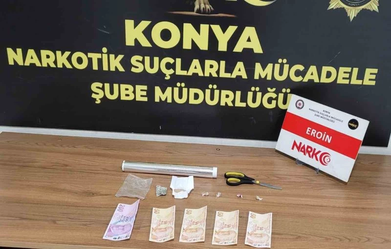 Konya’da iş yerine uyuşturucu baskını: 1 tutuklama
