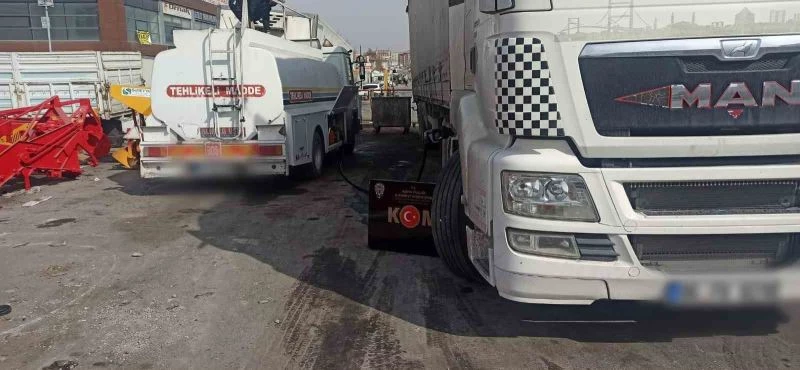 Konya’da 6 bin 220 litre kaçak akaryakıt ele geçirildi

