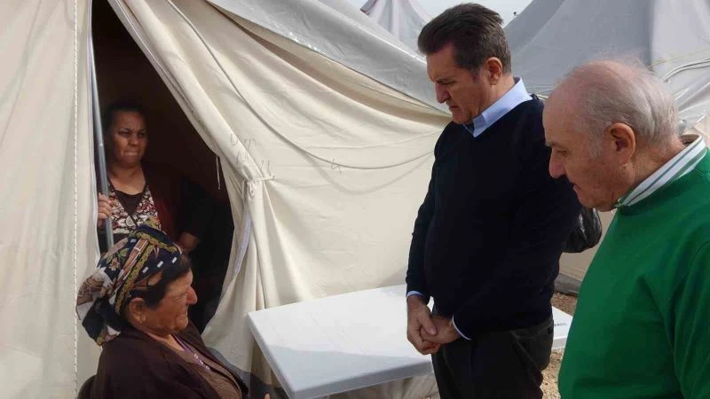 TDP Genel Başkanı Sarıgül, Hatay’da çadır kentteki depremzedeleri ziyaret etti
