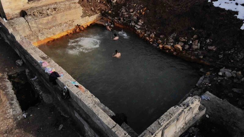 Depremden sonra Budaklı Kaplıcası’nda endişelendiren su artışı
