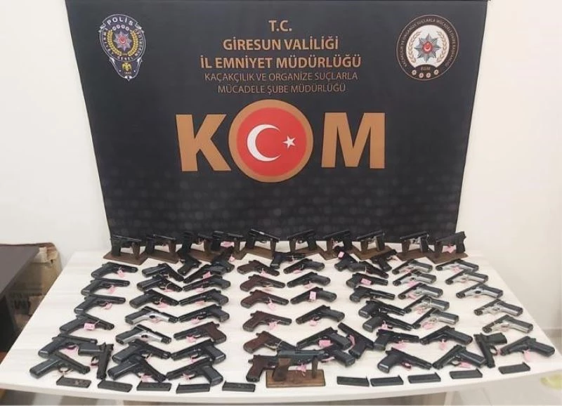 Giresun’da silah kaçakçılığı operasyonu
