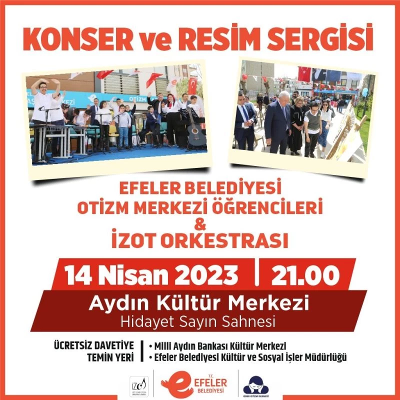 Efeler’in otizmli öğrencileri ve İZOT’dan anlamlı etkinlik
