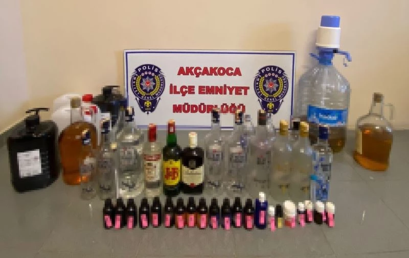 Alkol imalatına polisten baskın
