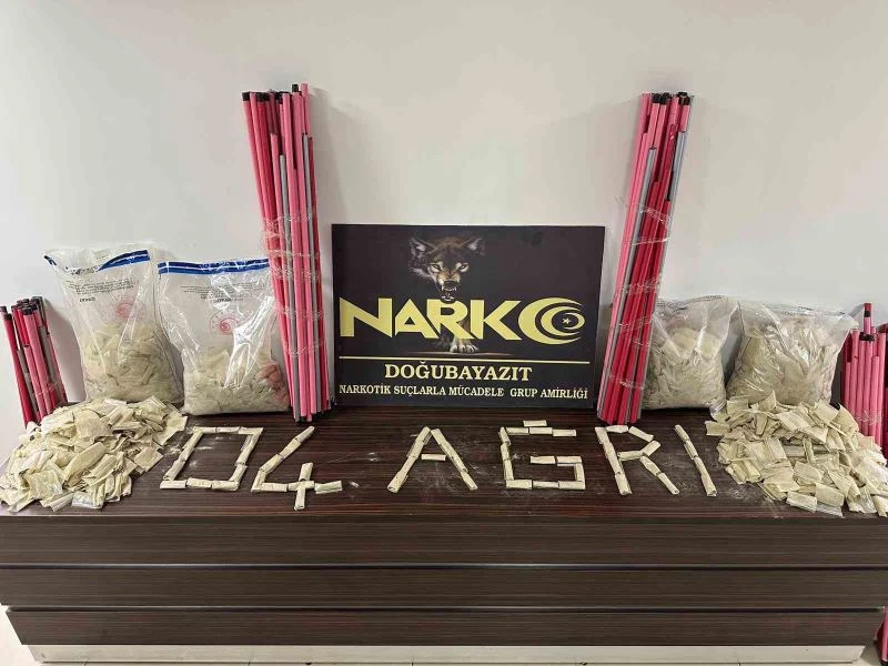 Ağrı’da 34 kilo 150 gram eroin ele geçirildi
