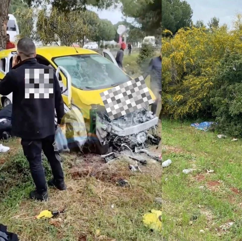 Şarampole yuvarlanan araçtaki kadın yolcu hayatını kaybetti
