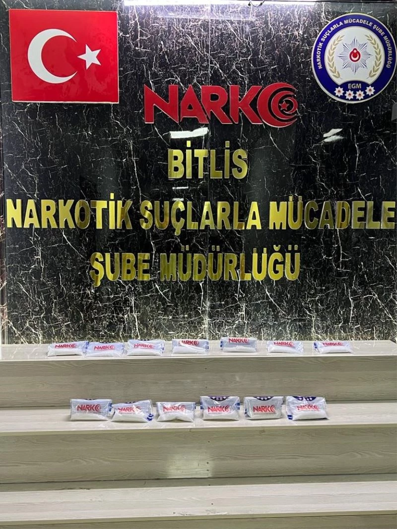 Bitlis’te 1 kilo 117 gram metamfetamin ele geçirildi
