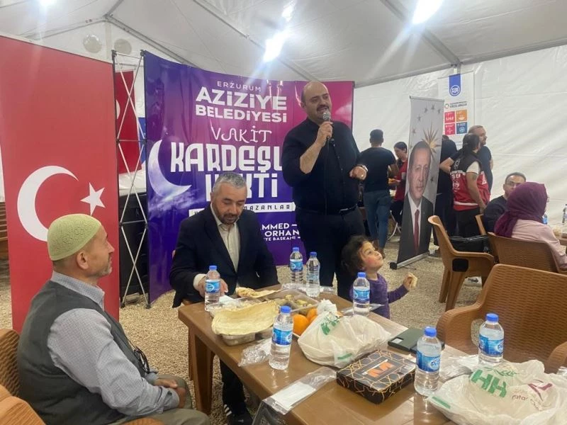 Aziziye’den Hatay’a kardeşlik sofrası
