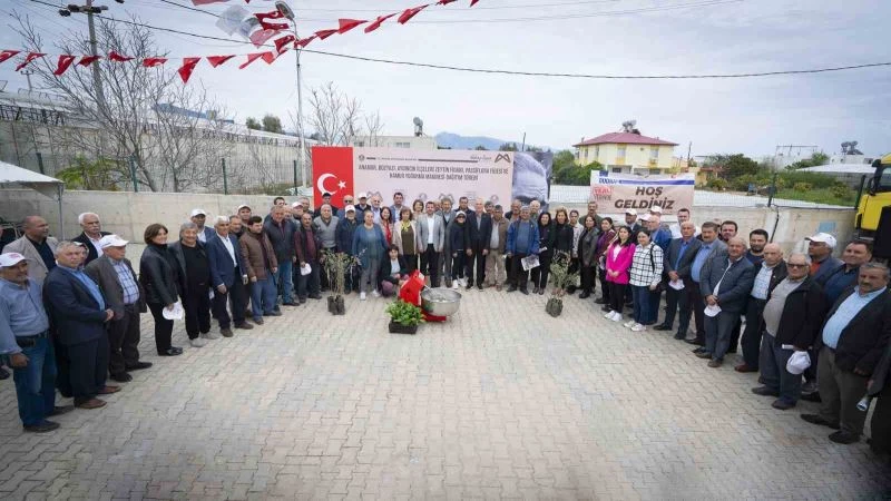 Mersin’de çiftçilere zeytin ve passiflora fidanı desteği
