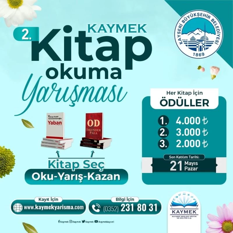 KAYMEK, Kitap Okuma Yarışması’nın 2’ncisini düzenliyor
