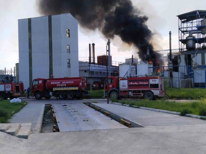 Lüleburgaz’da fabrika yangını
