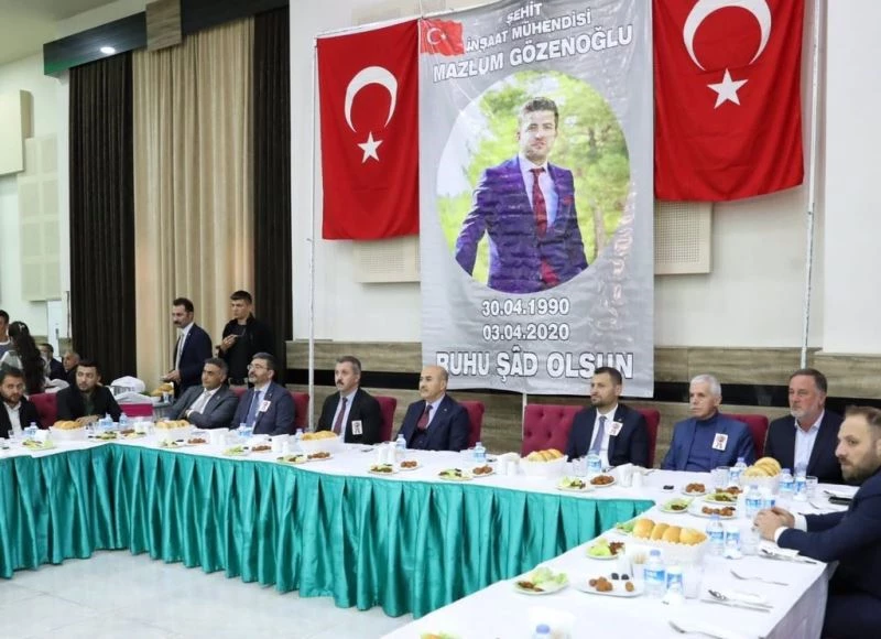 Mardin’de mühendis Gözenoğlu’nun şehadetinin yıl dönümünde iftar
