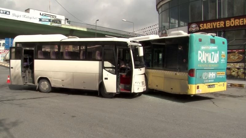 Esenyurt’ta freni patlayan minibüs, İETT otobüsüne çarptı: 6 yaralı
