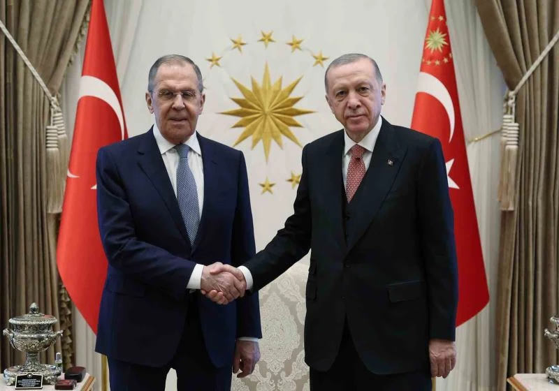 Cumhurbaşkanı Erdoğan, Rusya Dışişleri Bakanı Lavrov’u kabul etti
