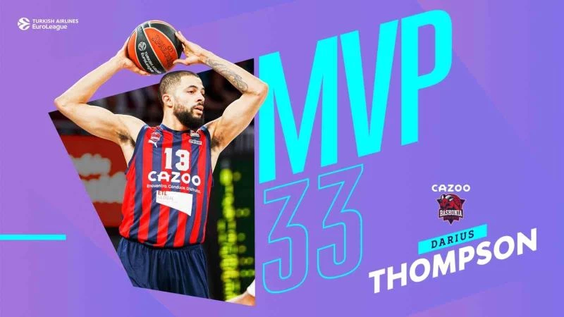 THY Euroleague’de 33. haftanın MVP’si Darius Thompson
